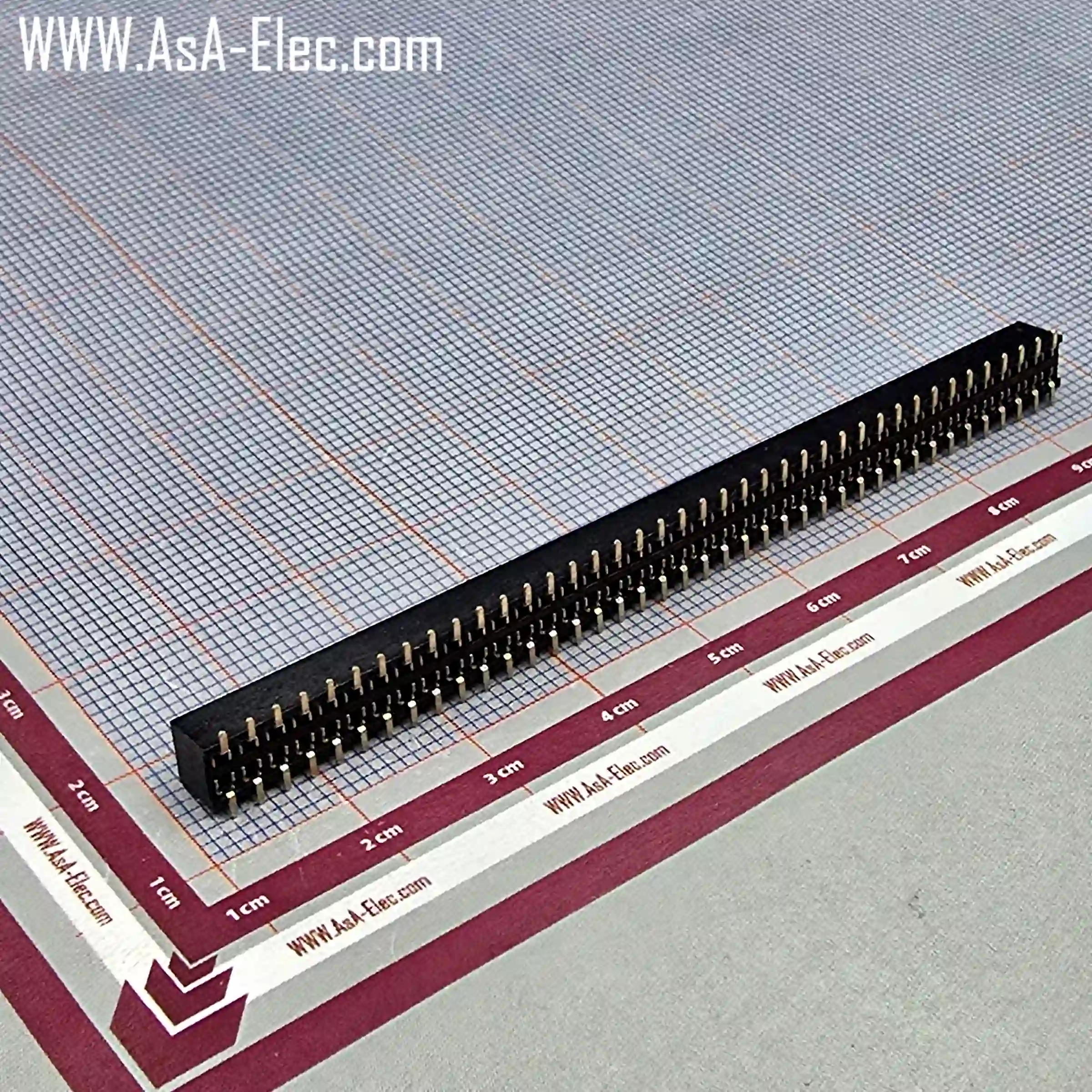پین هدر 40*2 مادگی اتصال سطحی 2.00 میلیمتر SMD
